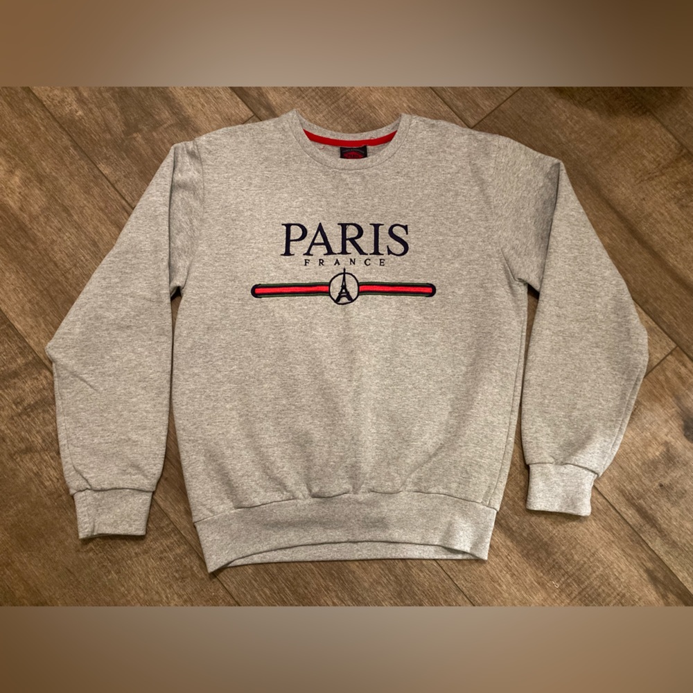 Paris France crewneck adult S